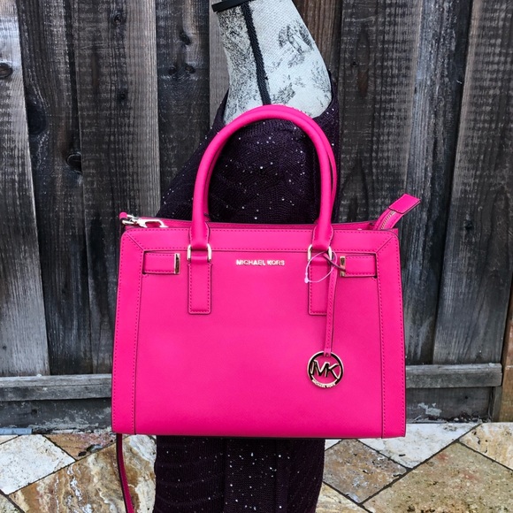NWT Michael Kors md Dillon ultra pink handbag - Picture 6 of 8